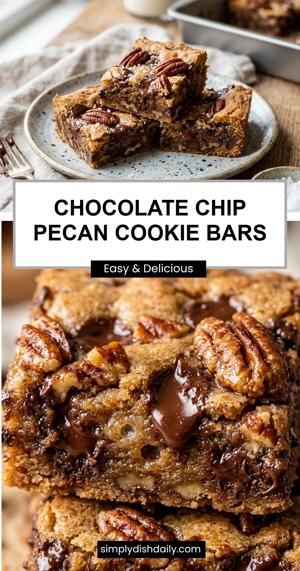 Chocolate Chip Pecan Cookie Bars