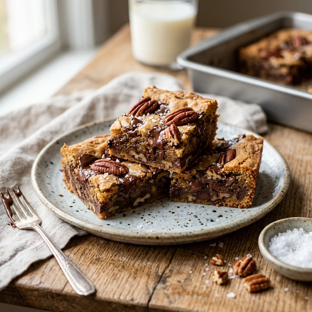 Chocolate Chip Pecan Cookie Bars
