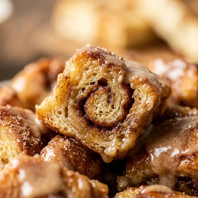 Cinnamon Roll French Toast Bites