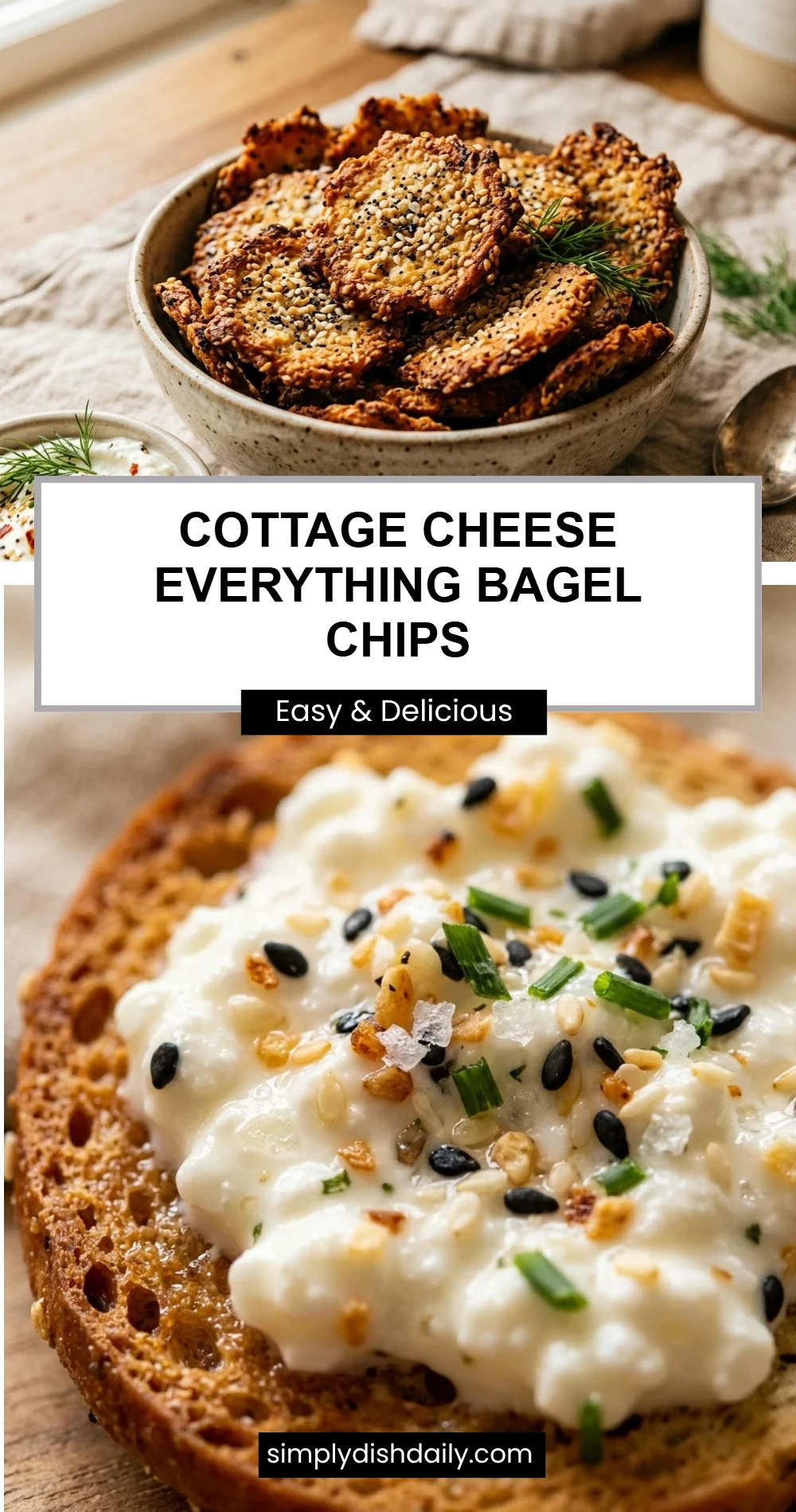 Cottage Cheese Everything Bagel Chips