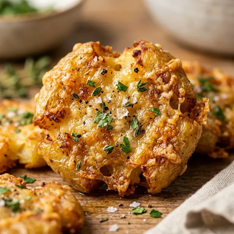 Crispy Parmesan Smashed Gnocchi