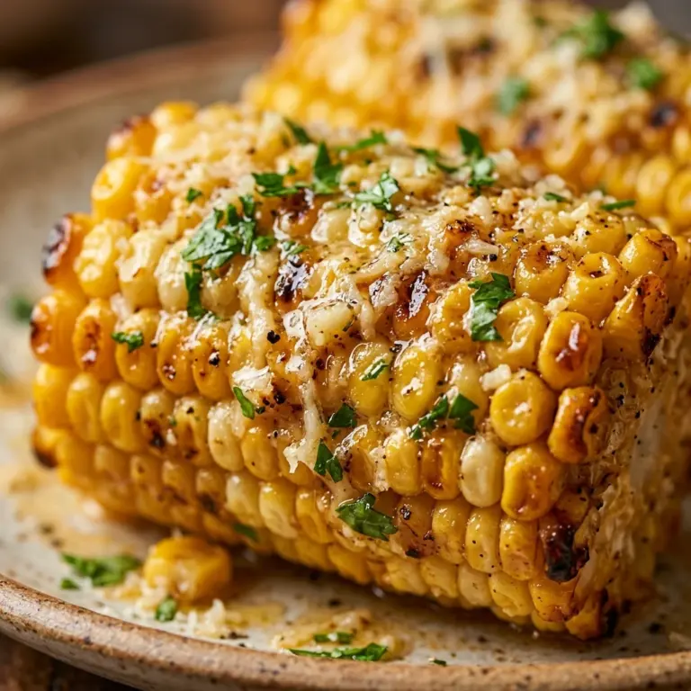 Garlic Parmesan Corn Ribs