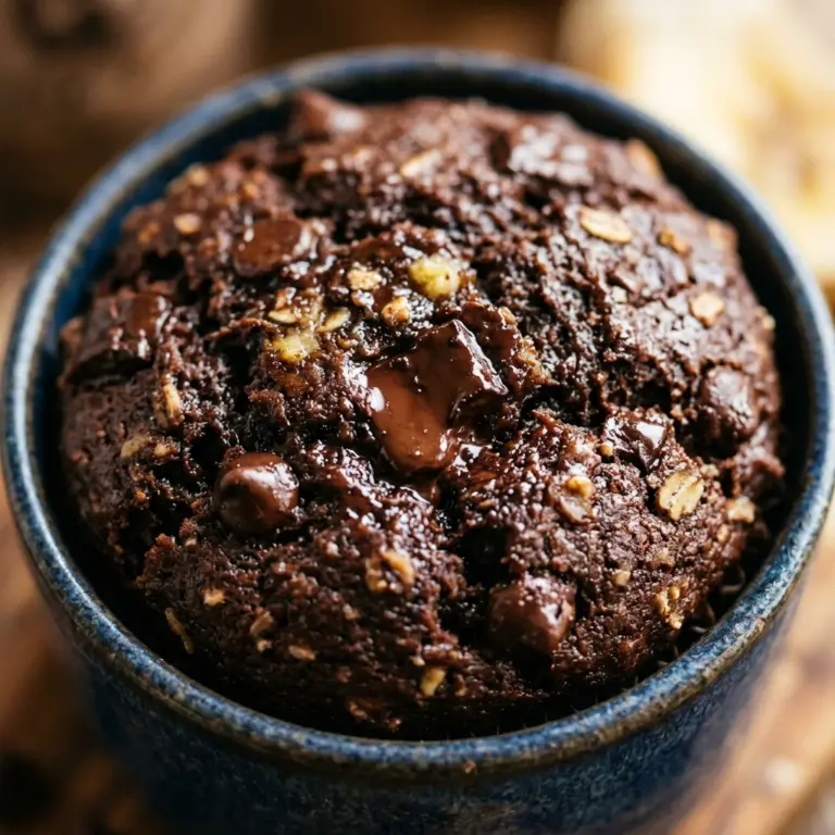 High Protein Chocolate Banana Muffins