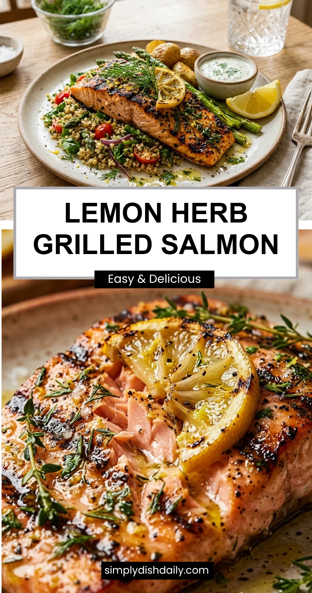Lemon Herb Grilled Salmon