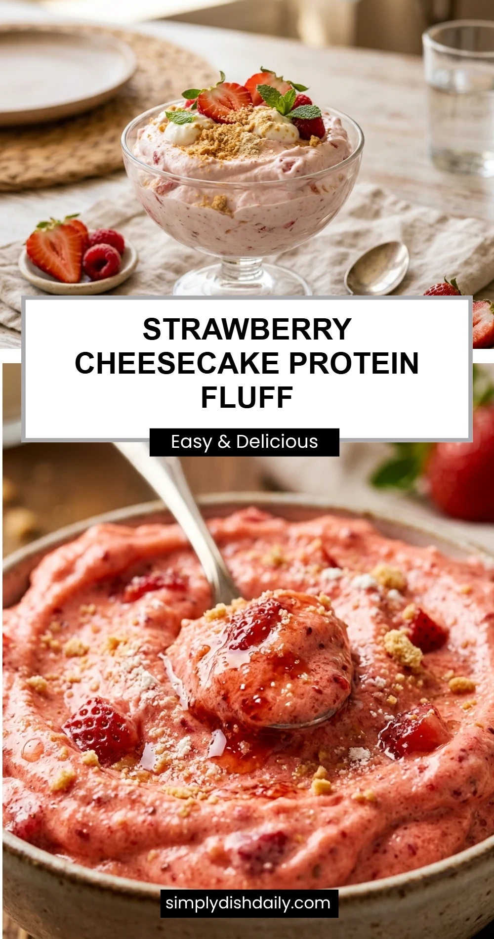 Strawberry Cheesecake Protein Fluff
