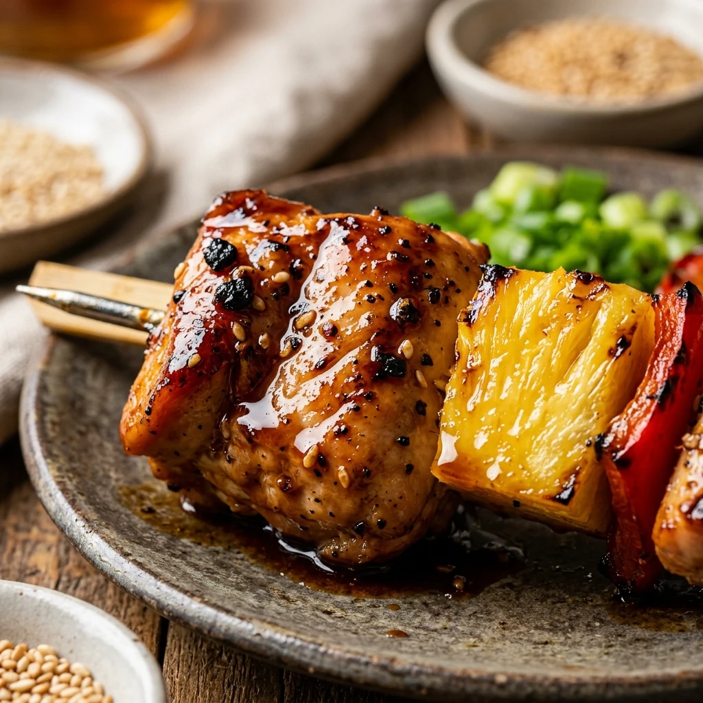 Teriyaki Pineapple Chicken Kabobs