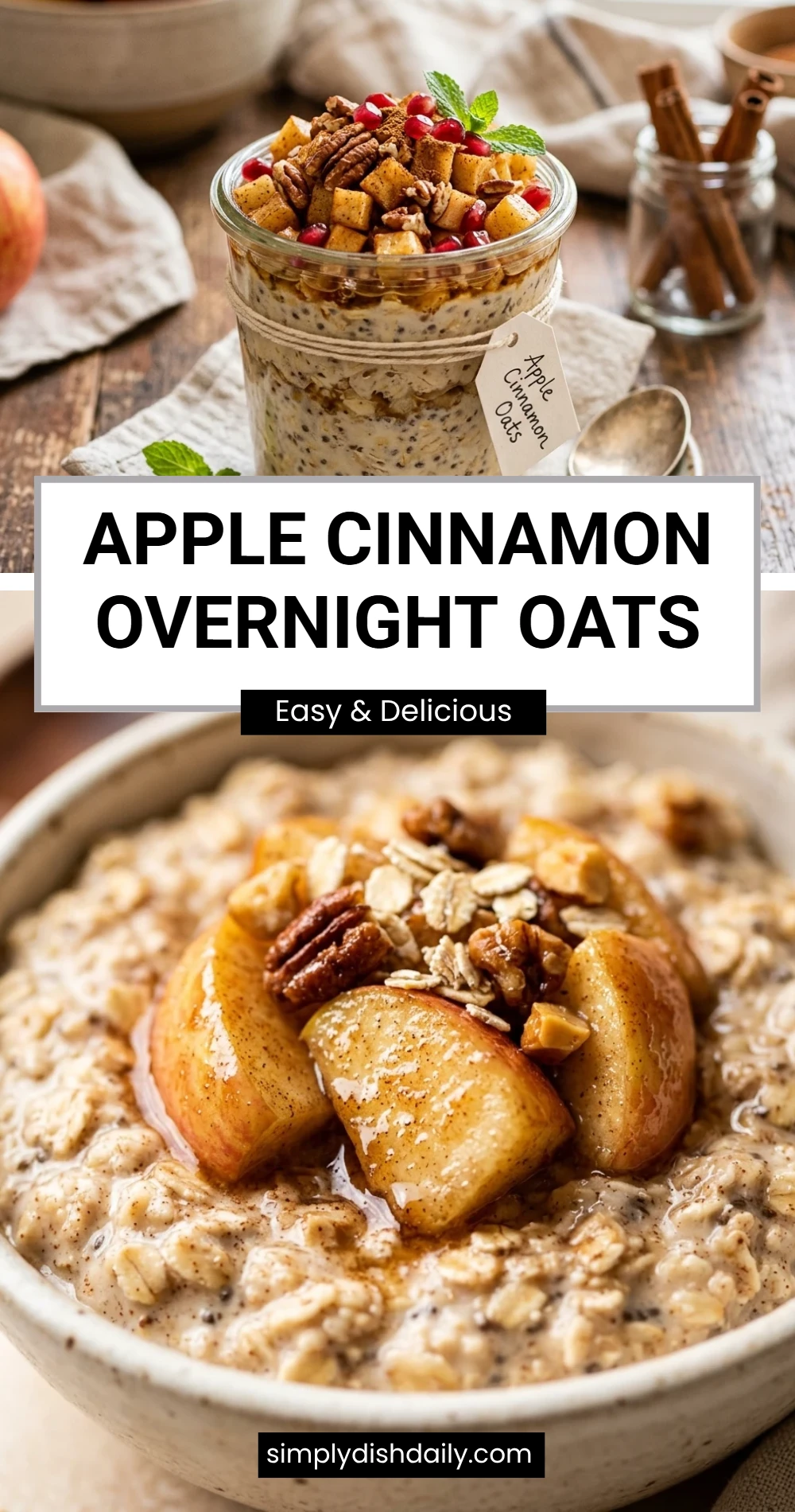 Apple Cinnamon Overnight Oats