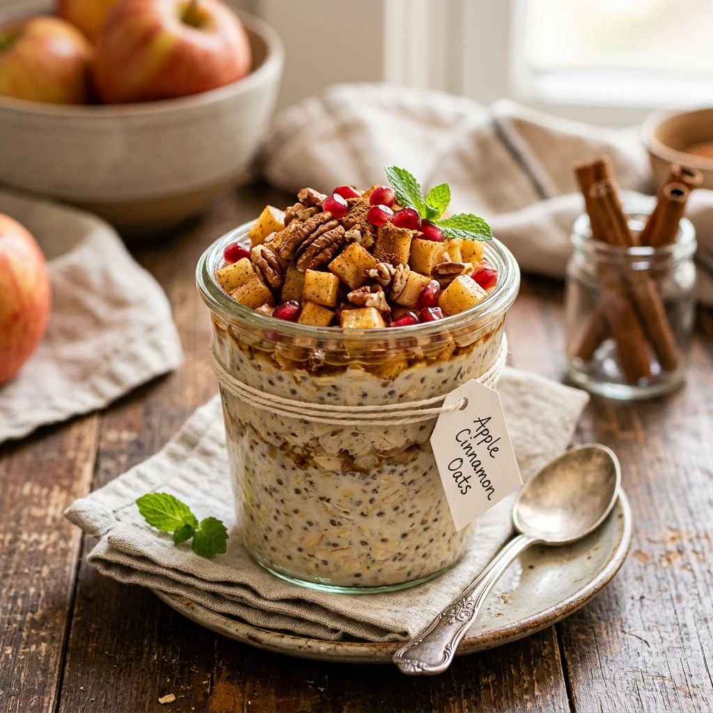 Apple Cinnamon Overnight Oats