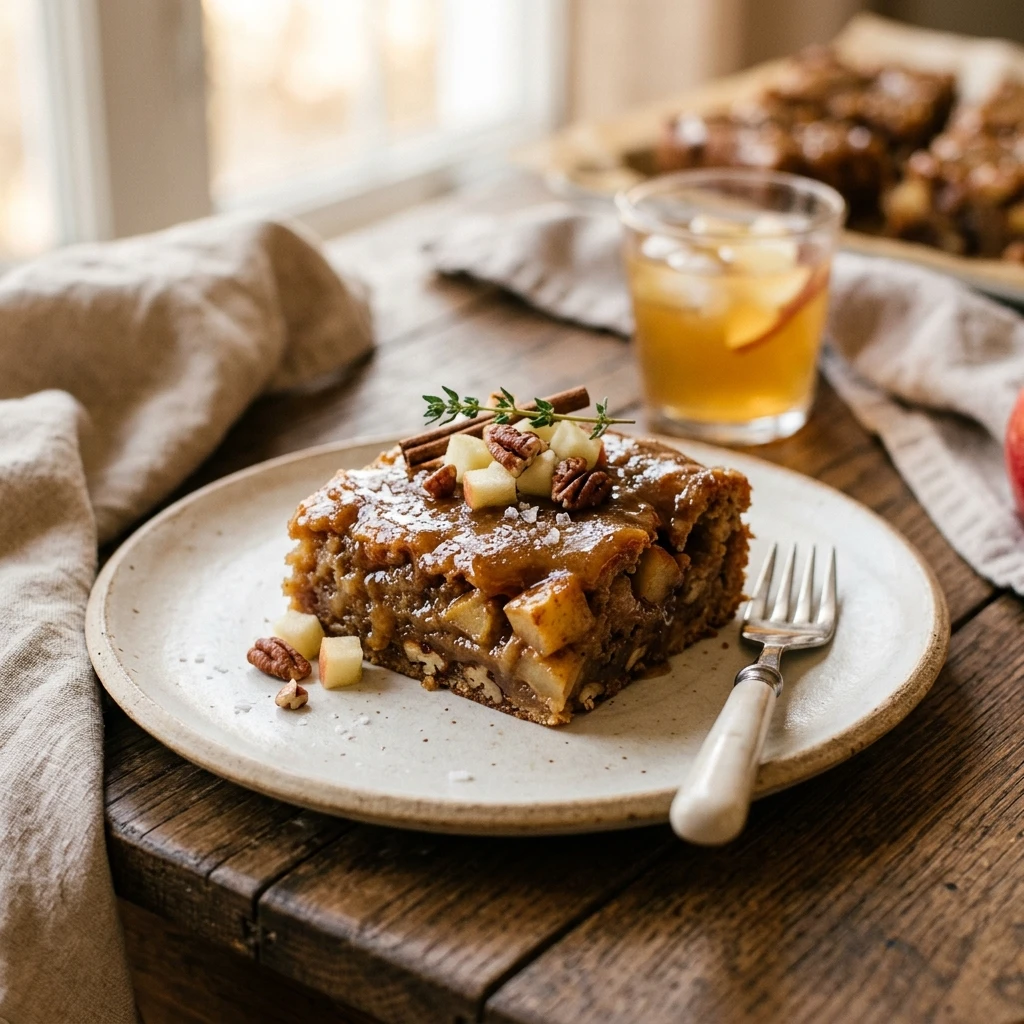 Brown Butter Apple Blondies