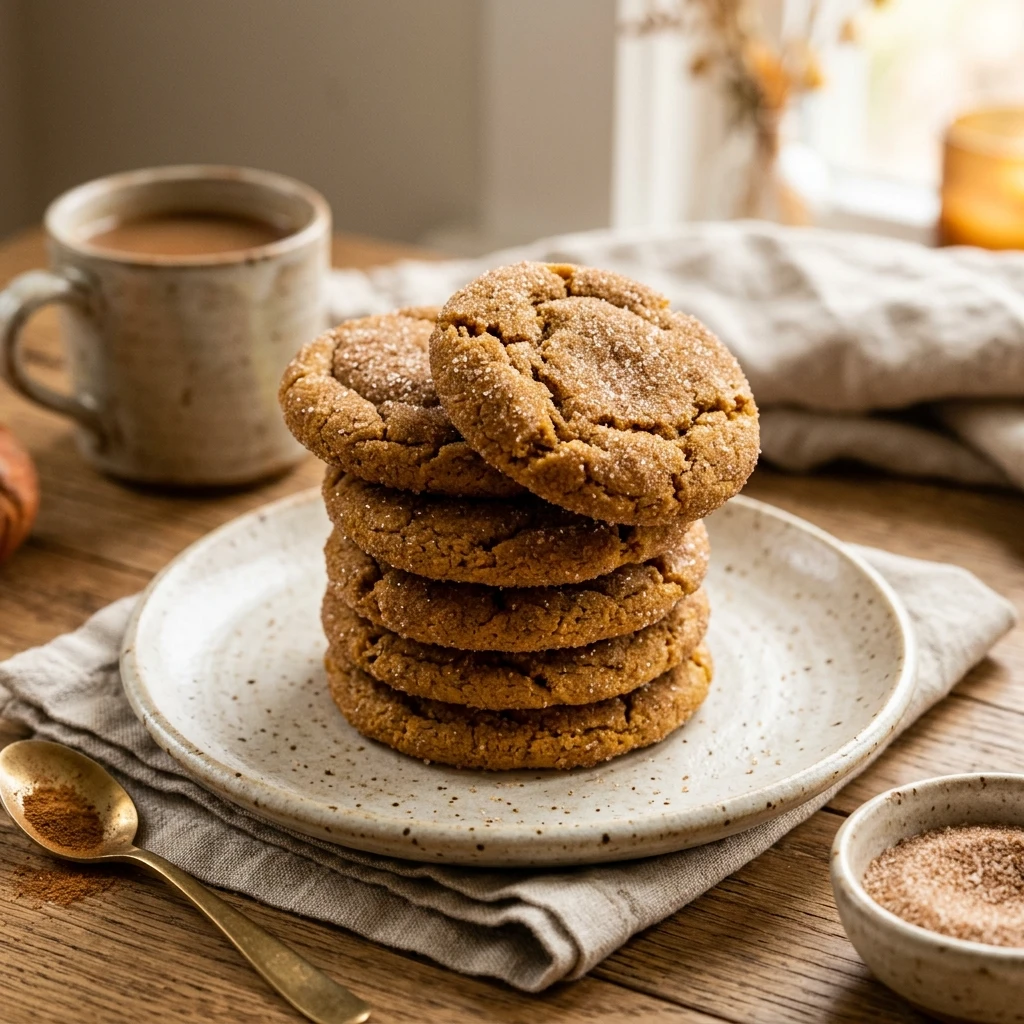 Brown Butter Pumpkin Snickerdoodles