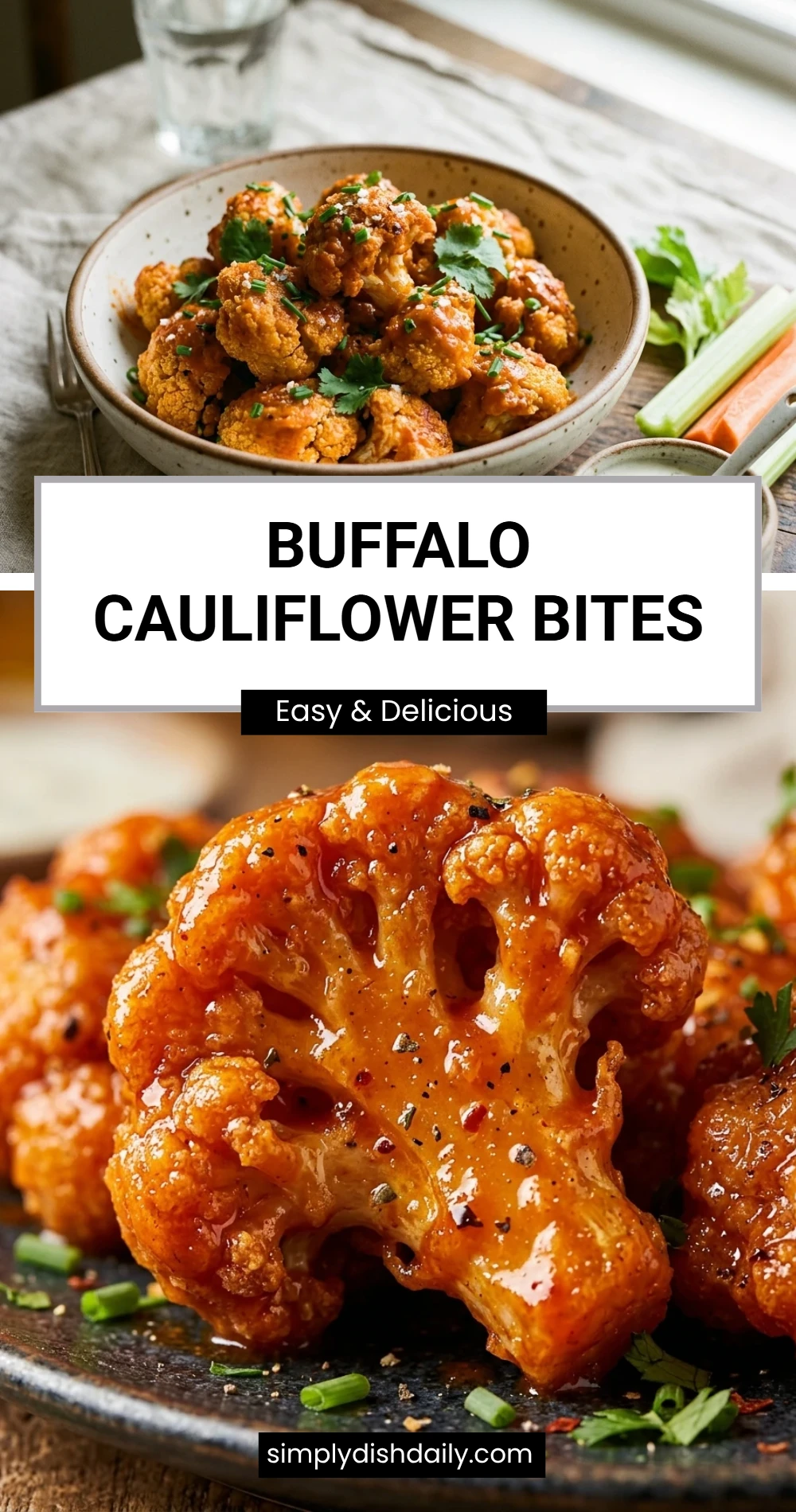 Buffalo Cauliflower Bites