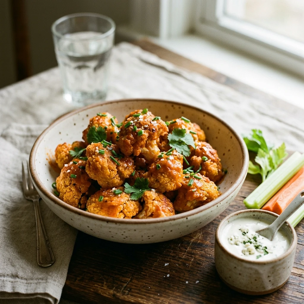 Buffalo Cauliflower Bites