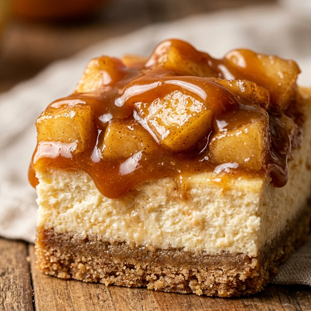 Caramel Apple Cheesecake Bars