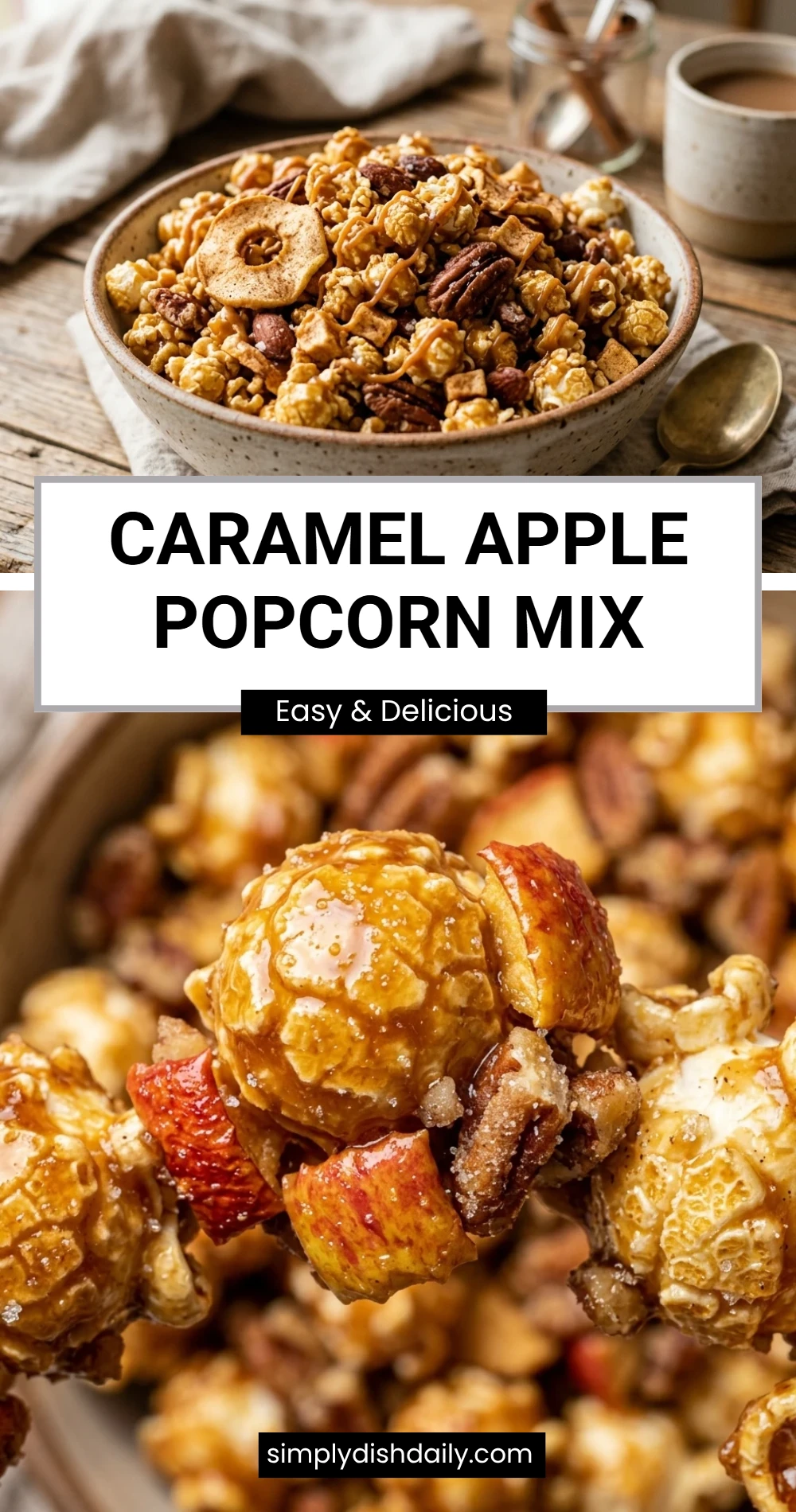 Caramel Apple Popcorn Mix
