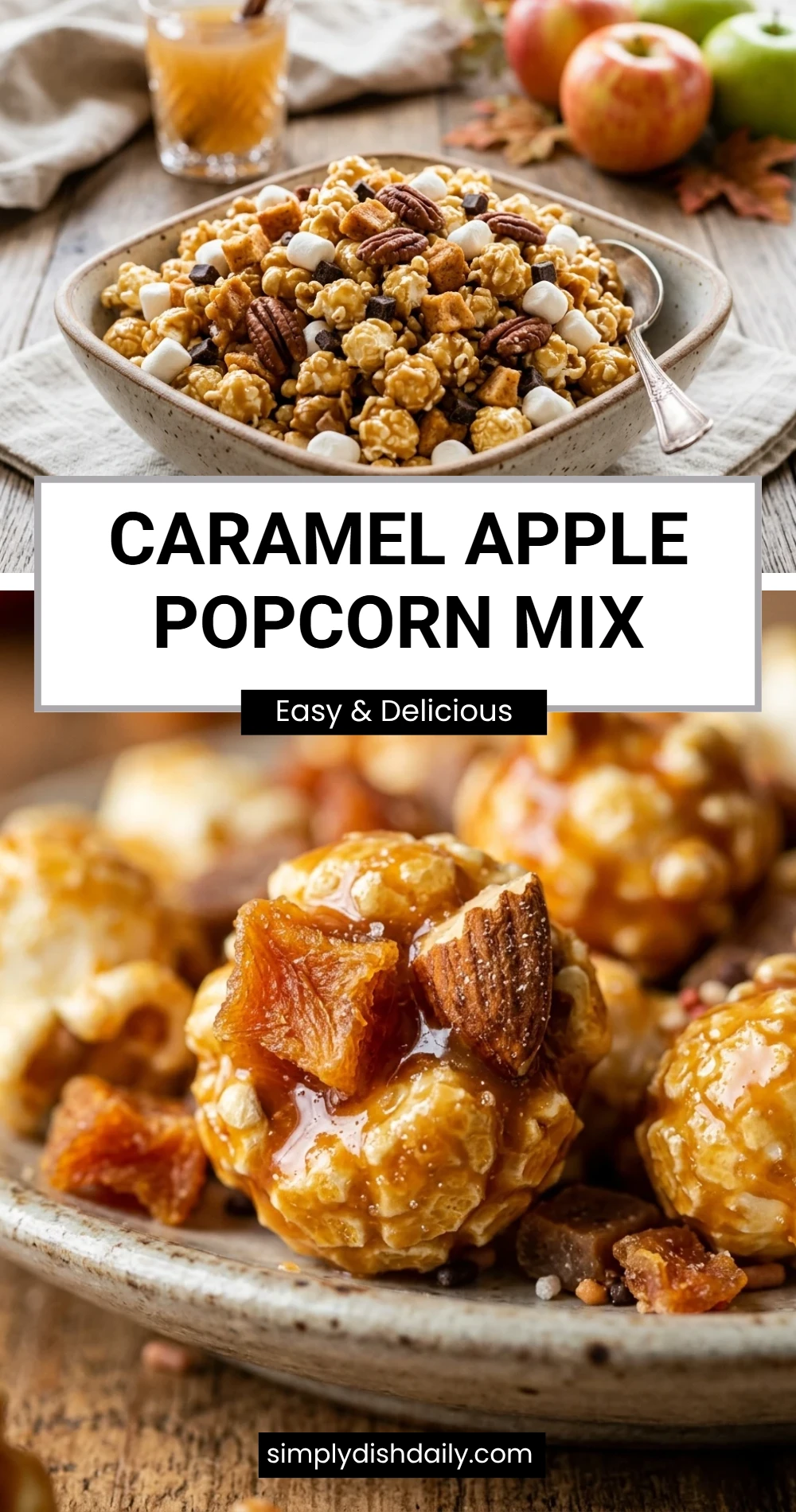 Caramel Apple Popcorn Mix