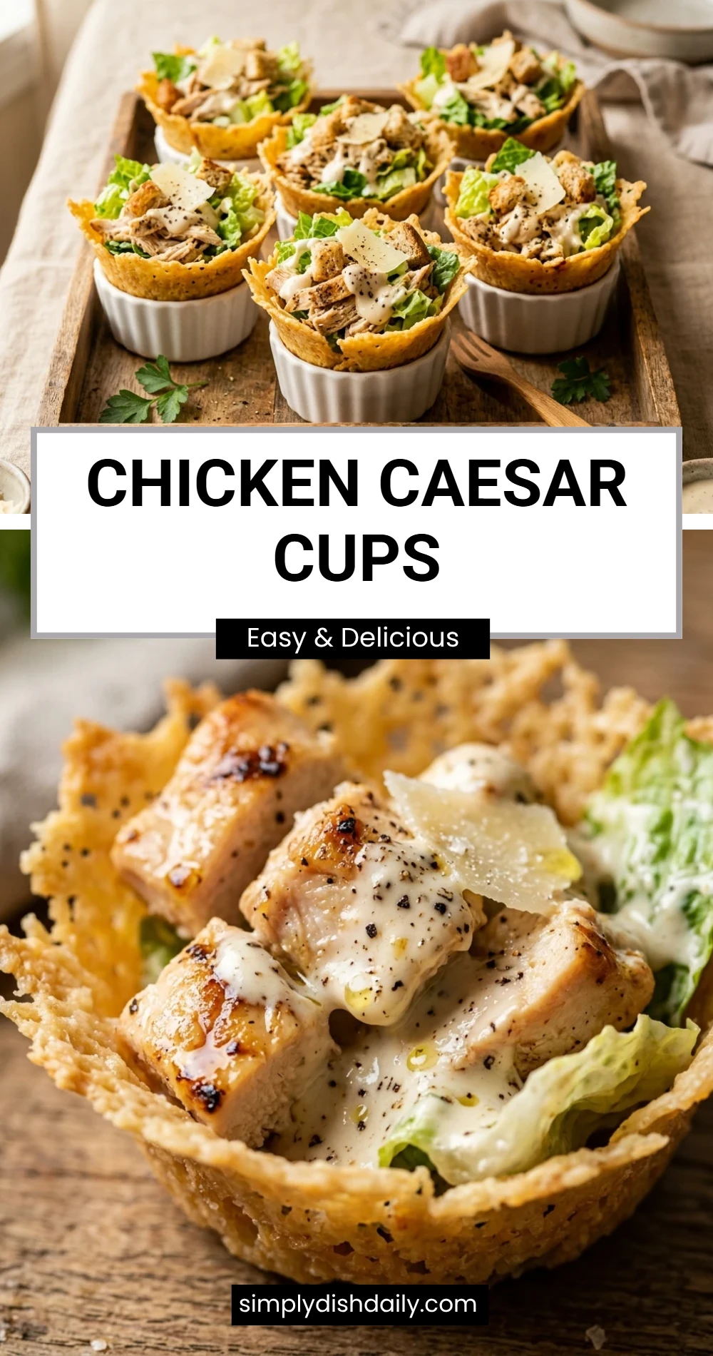 Chicken Caesar Cups