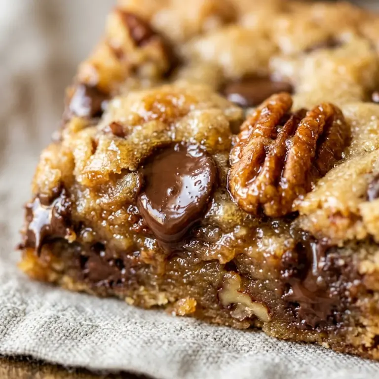 Chocolate Chip Pecan Cookie Bars