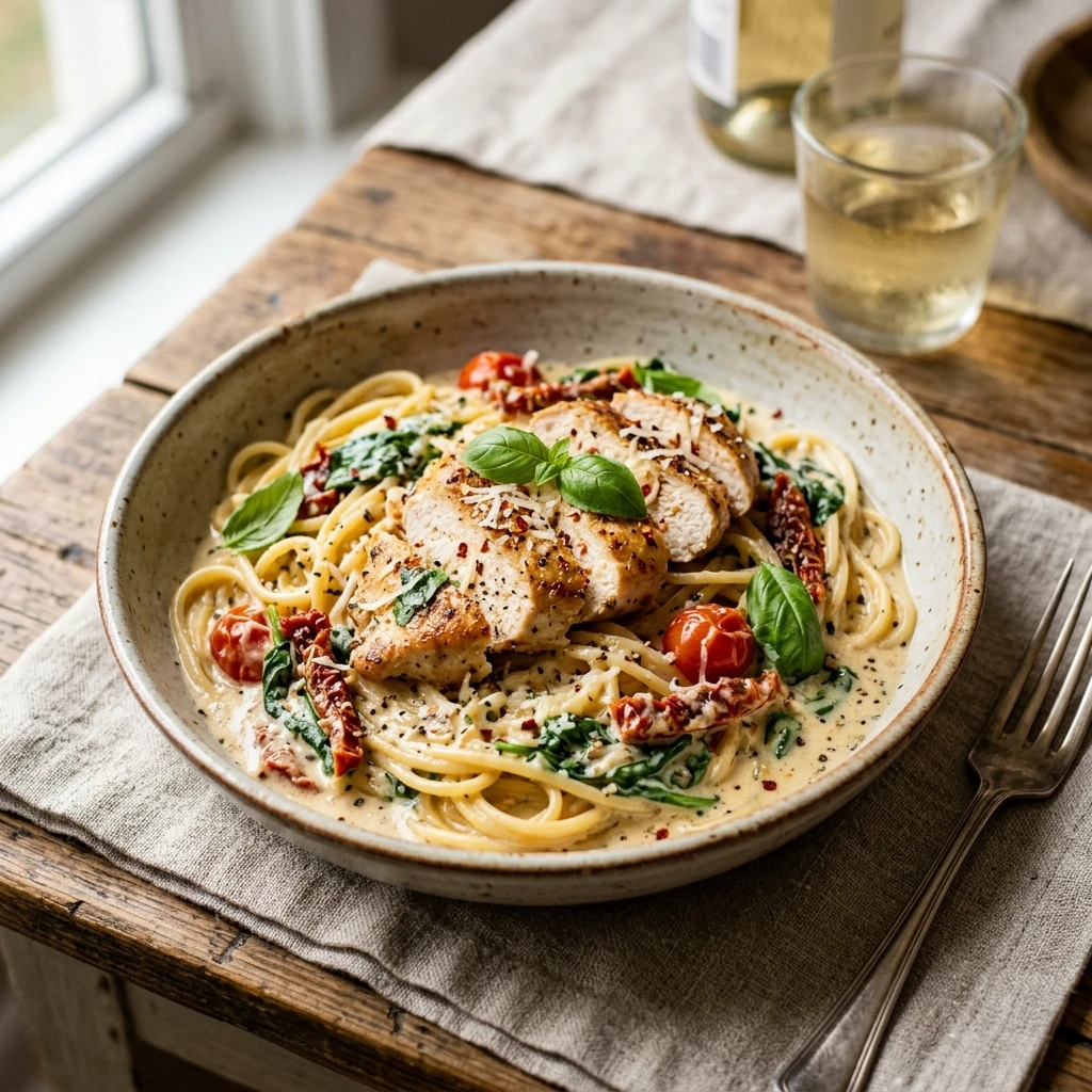 Creamy Tuscan Chicken Pasta