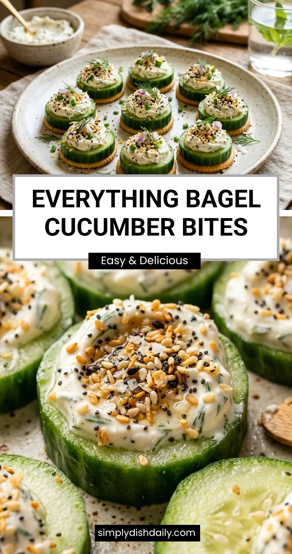 Everything Bagel Cucumber Bites