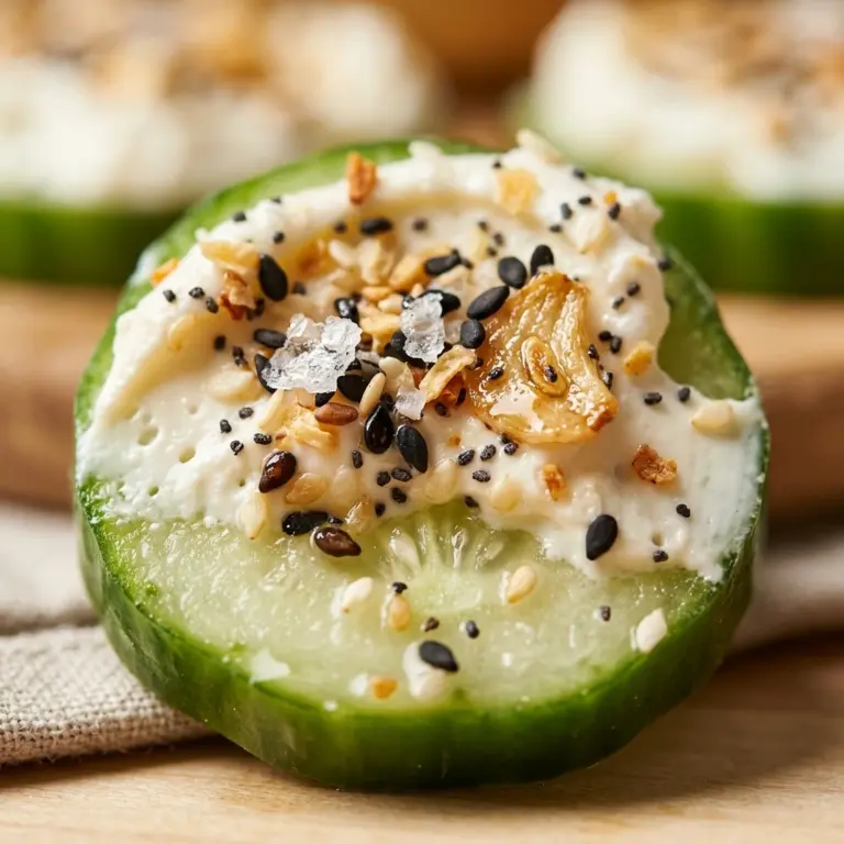 Everything Bagel Cucumber Bites