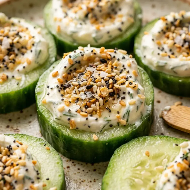 Everything Bagel Cucumber Bites
