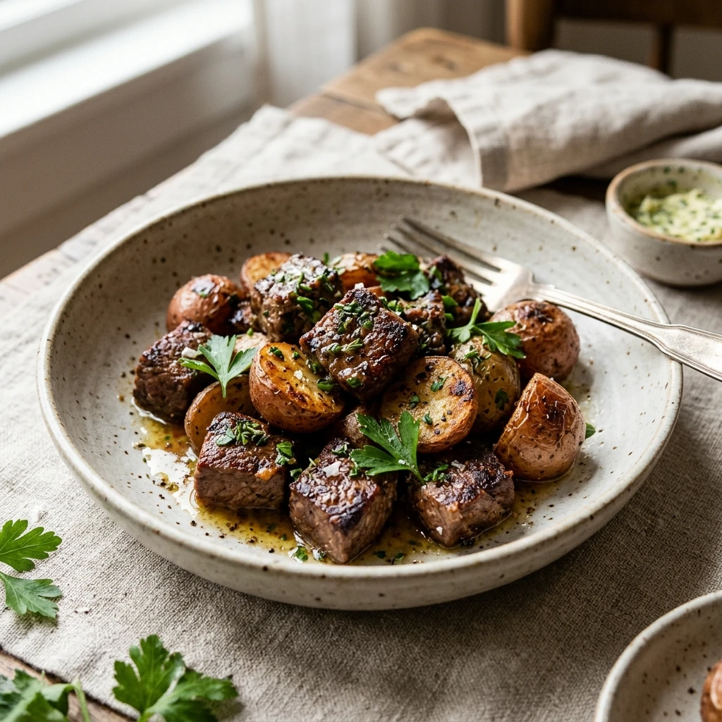 Garlic Butter Steak Bites