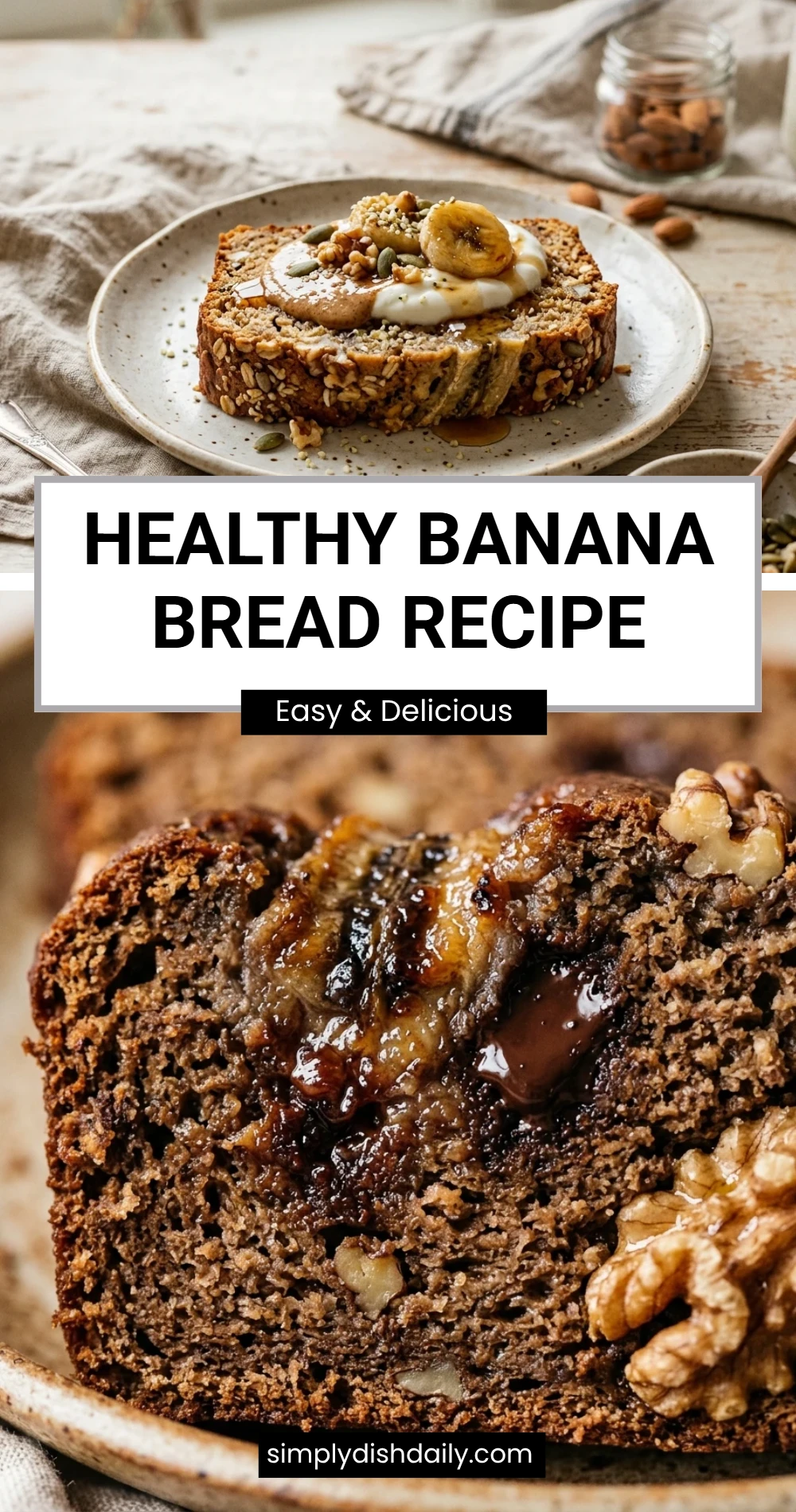 healthy banana bread recipe
