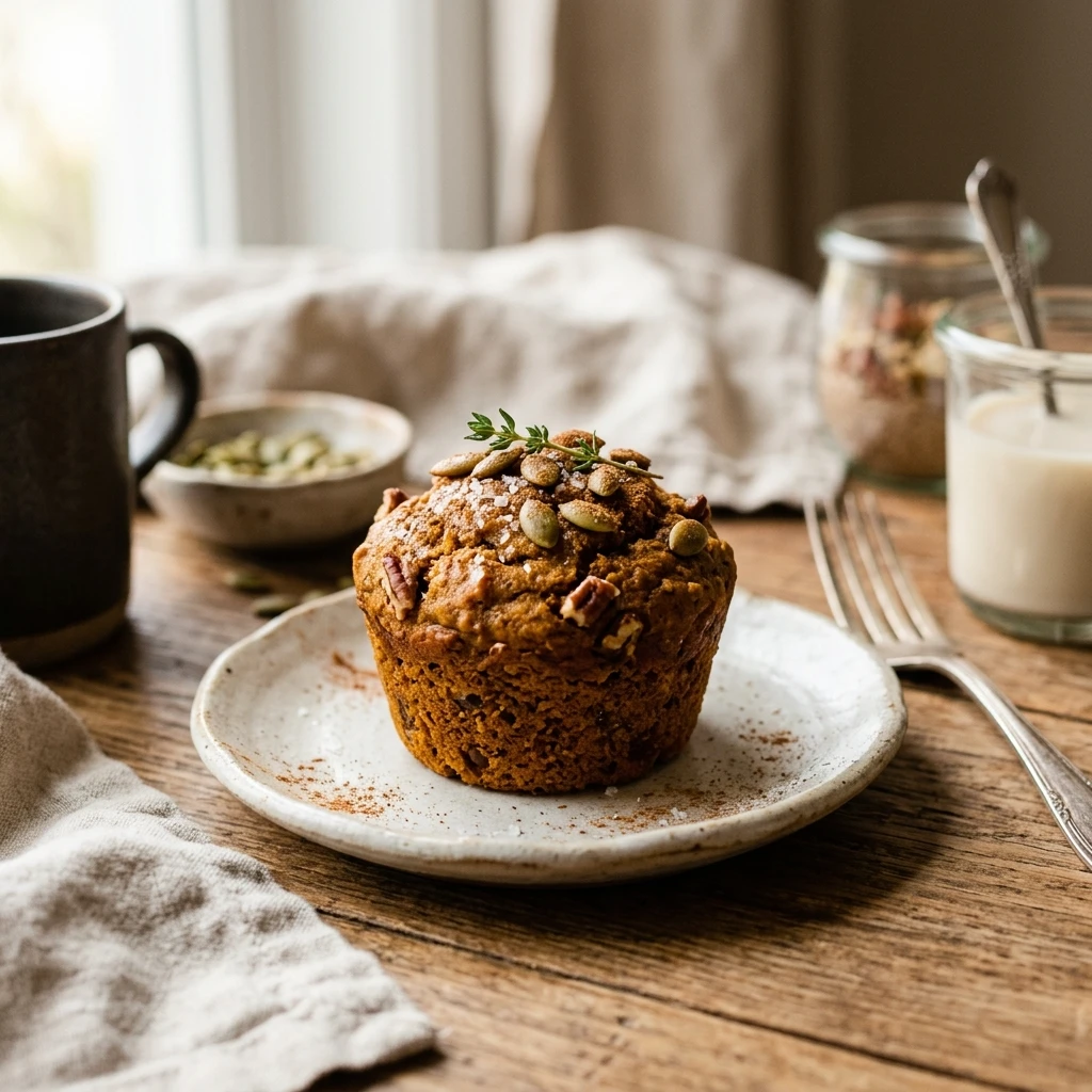 High Protein Pumpkin Muffins