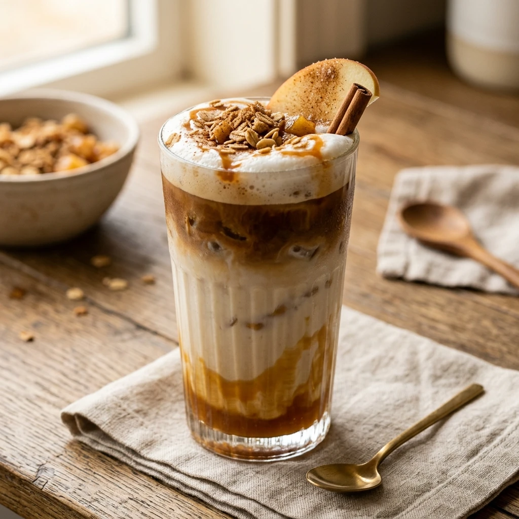 Iced Apple Crisp Oat Milk Macchiato