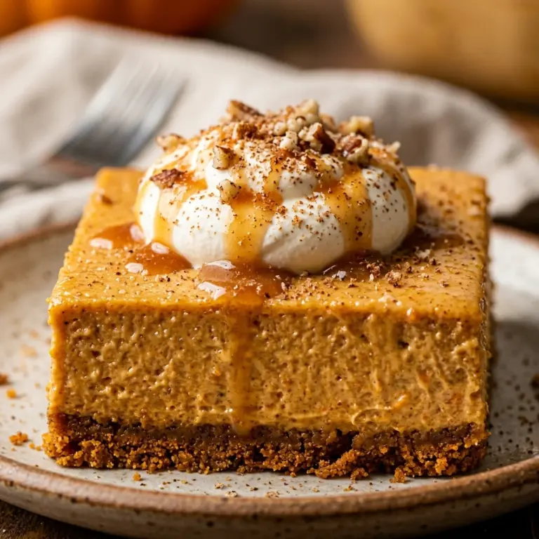 No-Bake Pumpkin Cheesecake Bars