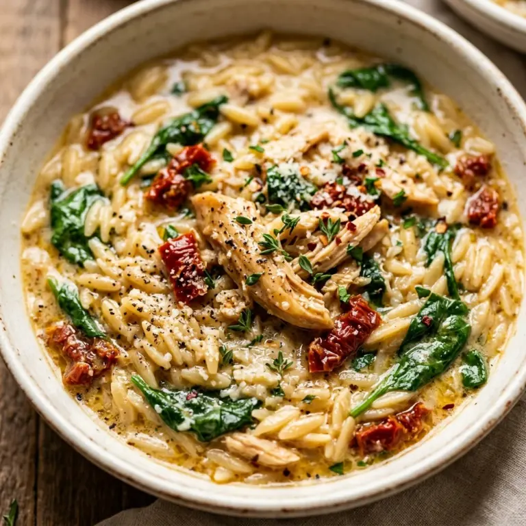 One Pot Creamy Chicken And Orzo