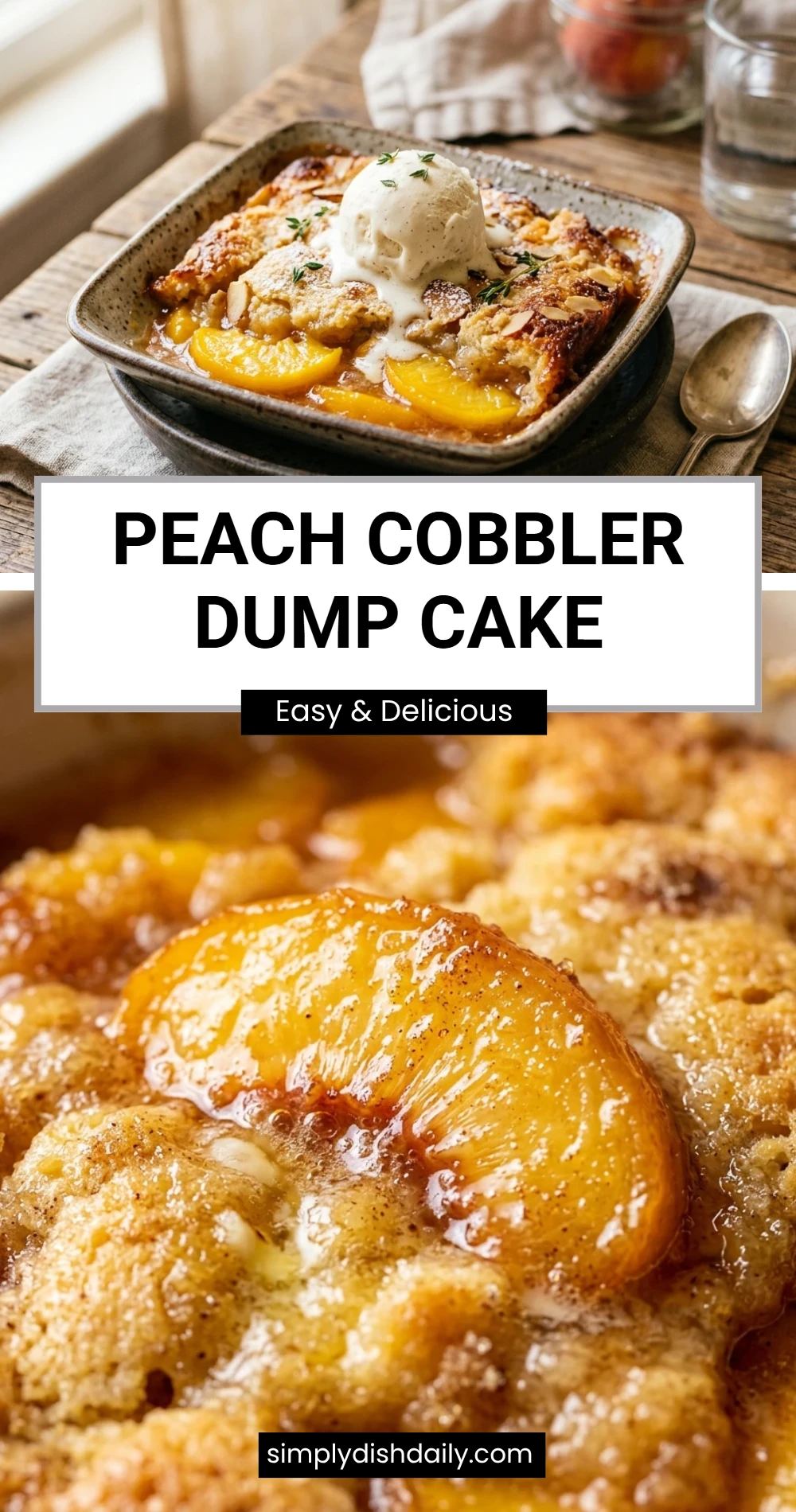 Peach Cobbler Dump Cake