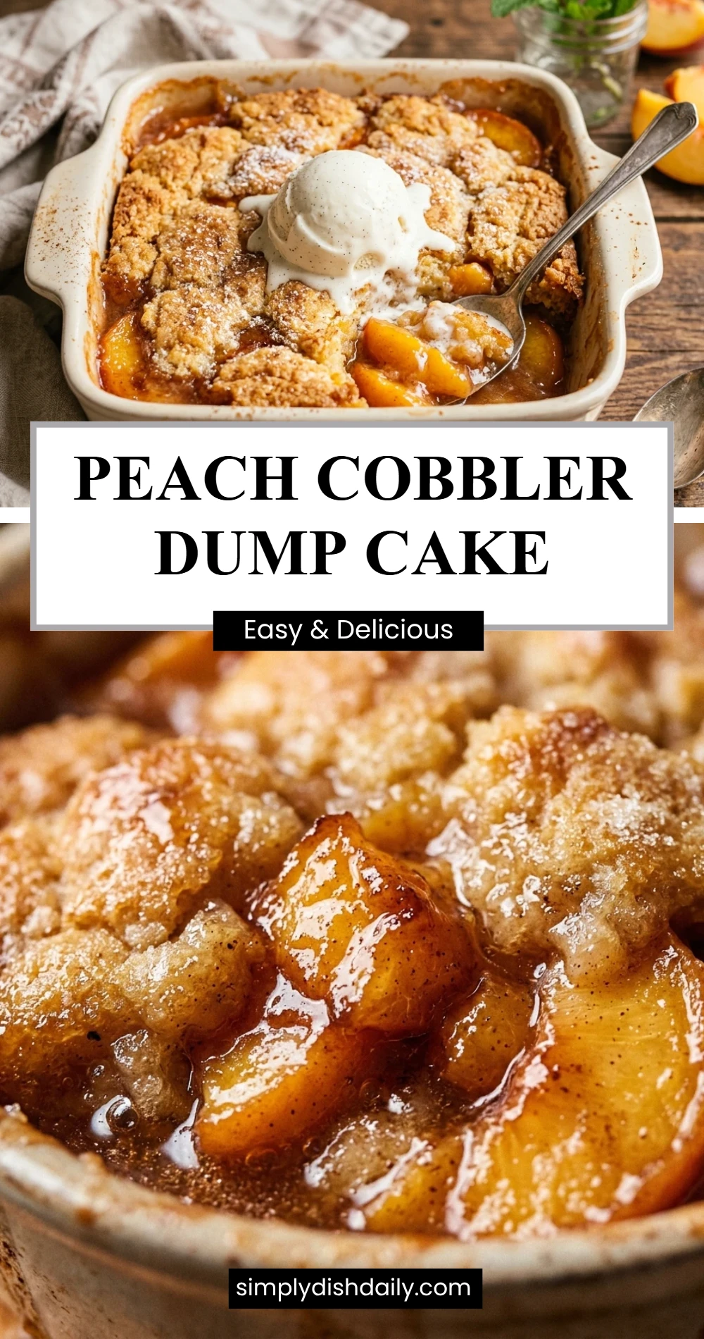 Peach Cobbler Dump Cake