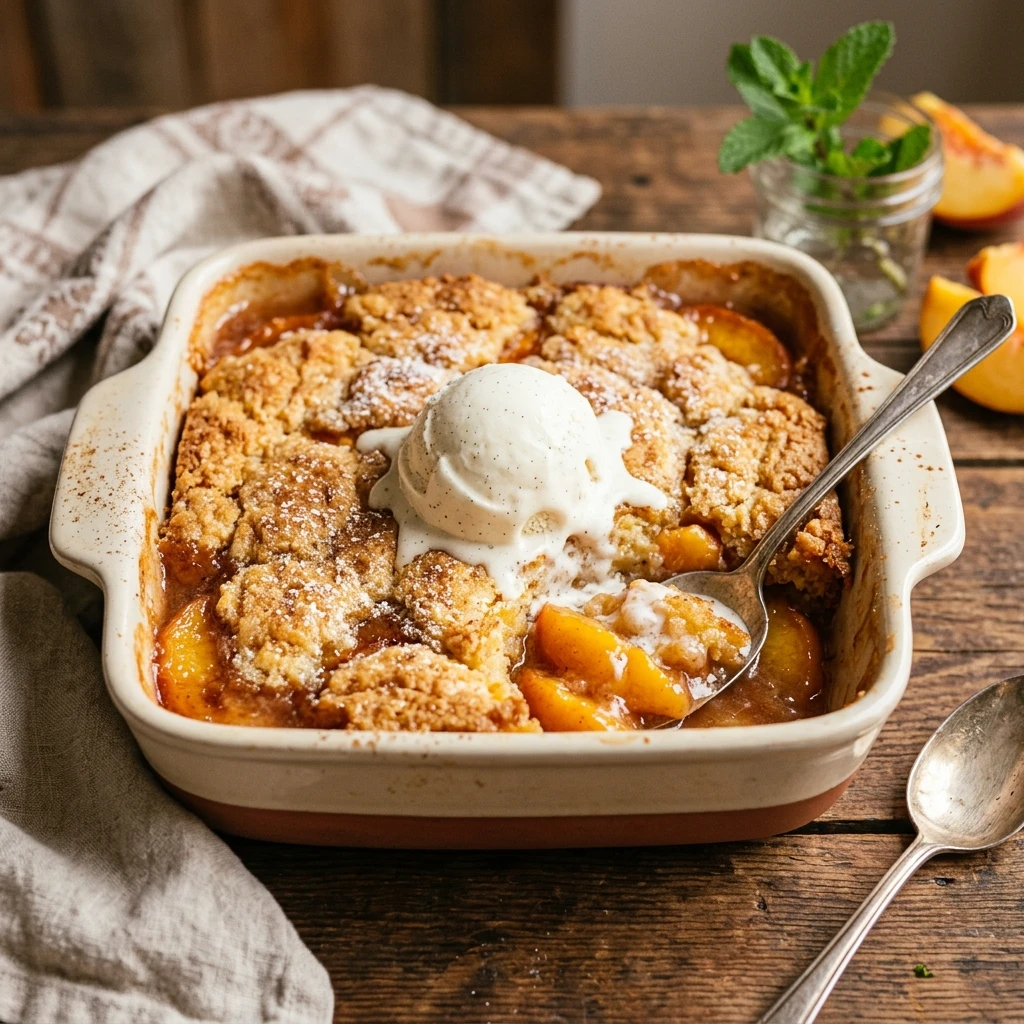 Peach Cobbler Dump Cake