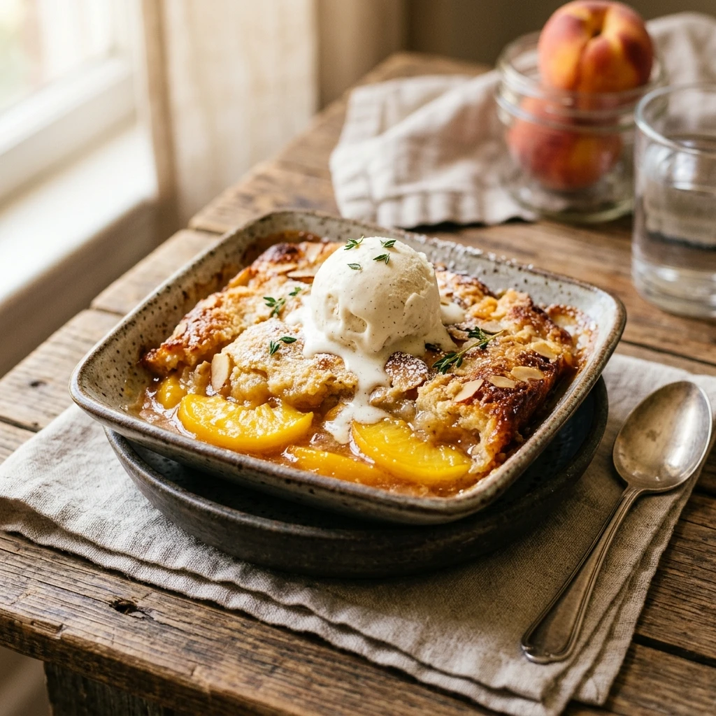 Peach Cobbler Dump Cake