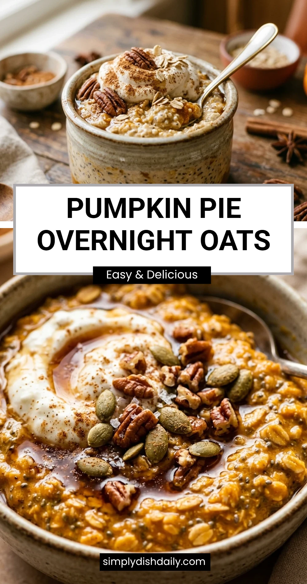 Pumpkin Pie Overnight Oats
