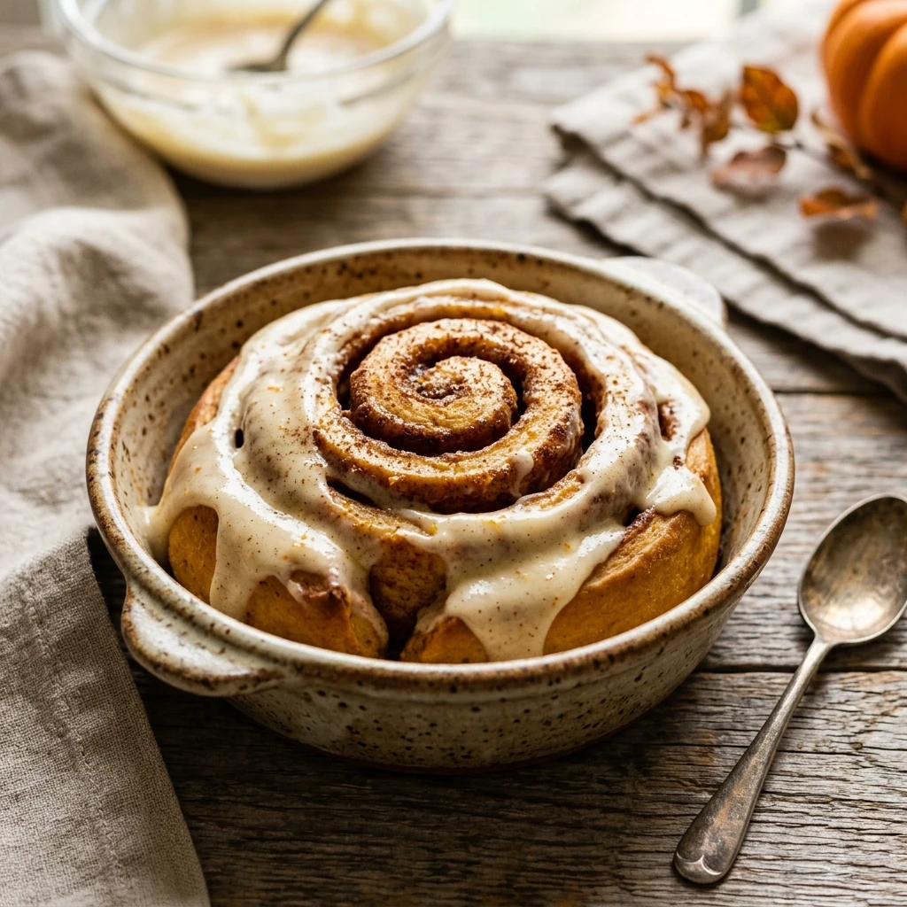 Pumpkin Spice Cinnamon Rolls
