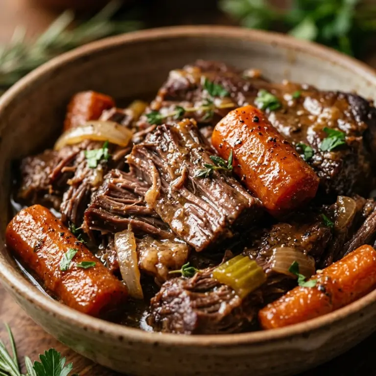 Slow Cooker Pot Roast With Carrots