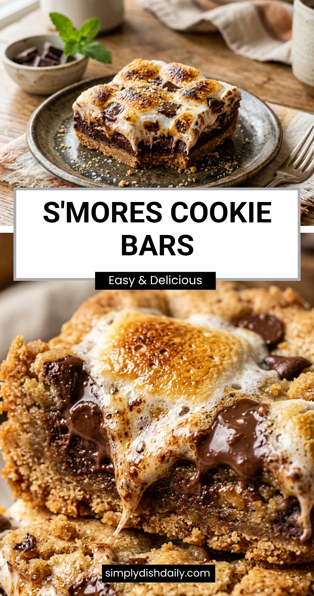 S'mores Cookie Bars