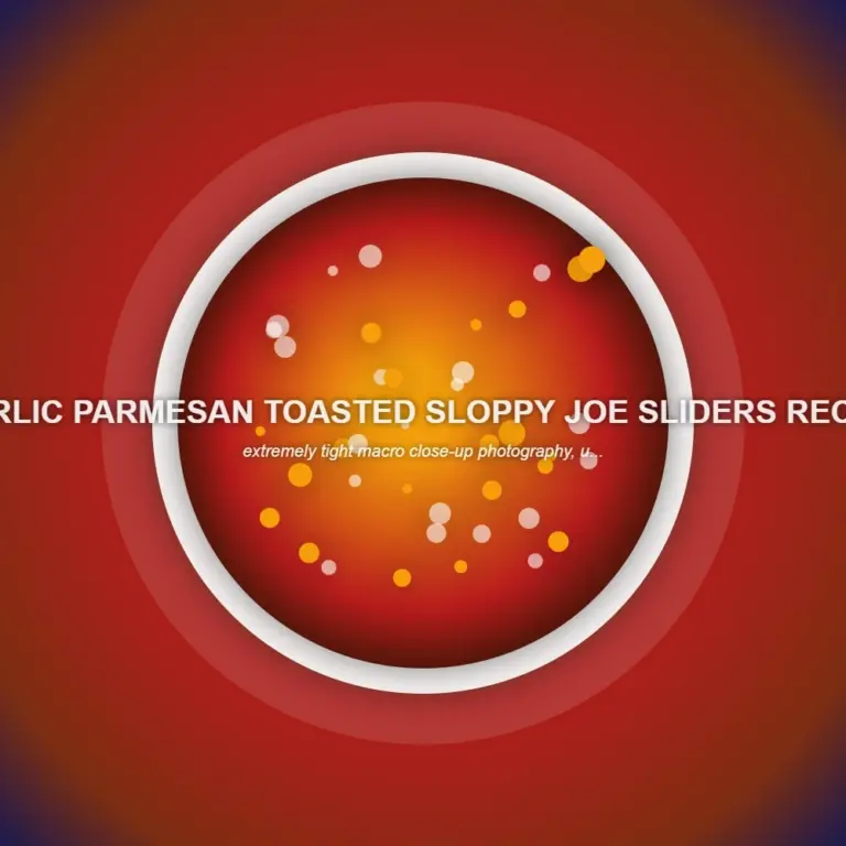 Garlic Parmesan Toasted Sloppy Joe Sliders Recipe