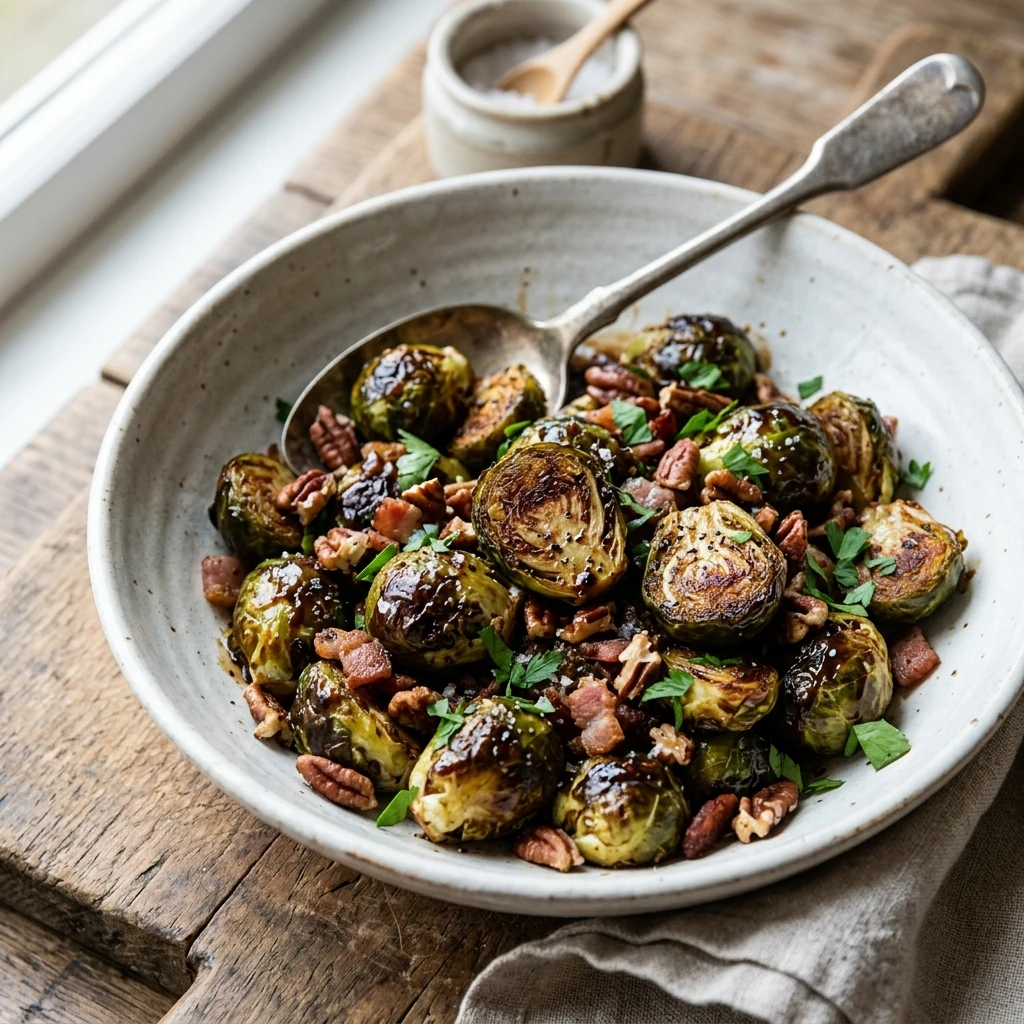 Honey Balsamic Brussels Sprouts Recipe