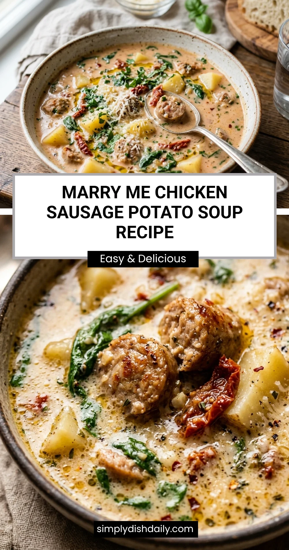 Marry Me Chicken Sausage Potato Soup Recipe
